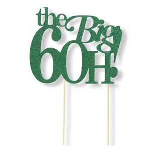 All About Details Green The Big 6OH! Cake Topper
